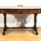 Table, bureau à volets en palissandre massif, époque Restauration, début XIXème