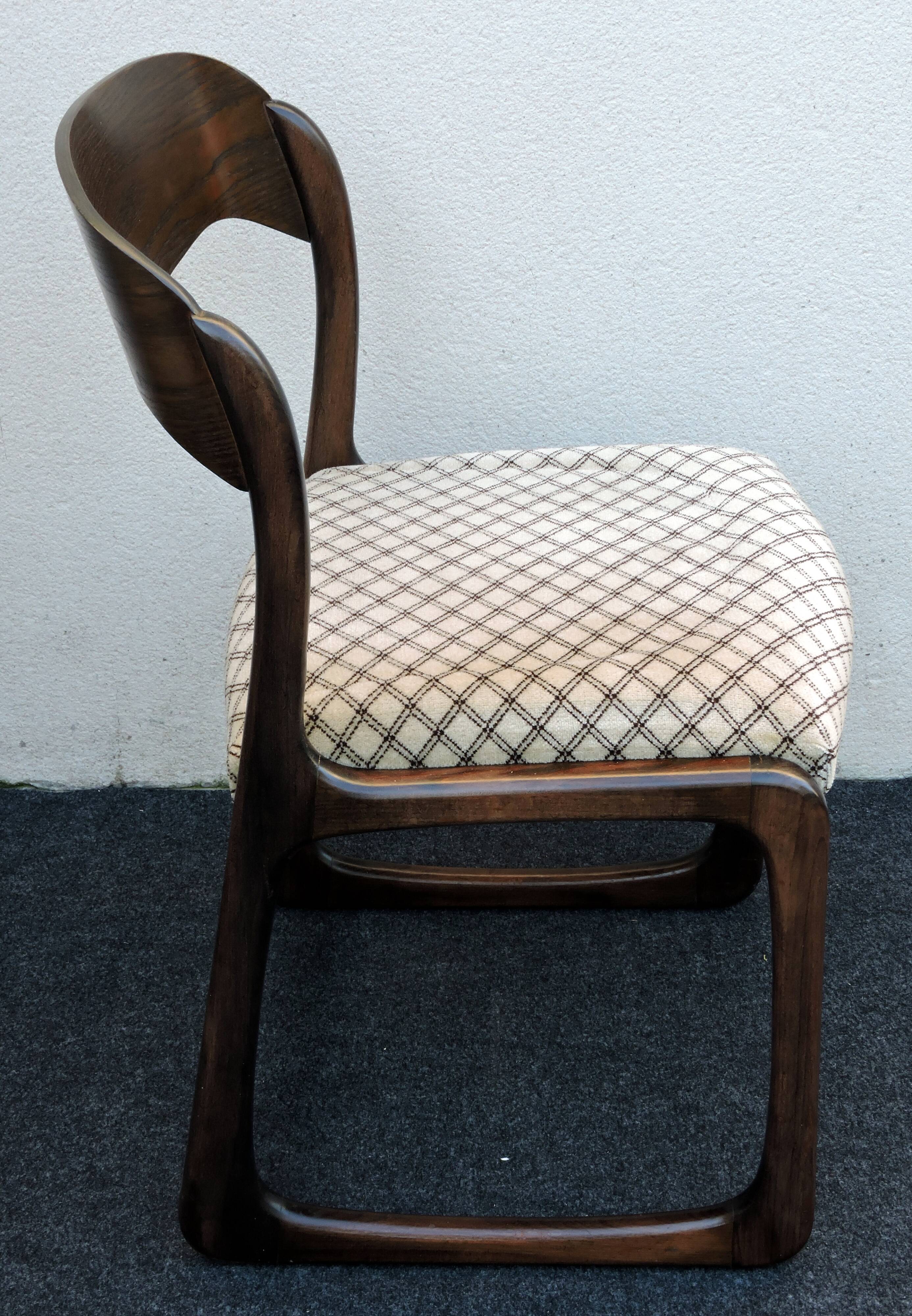 Suite of 6 Baumann chairs model Sleigh