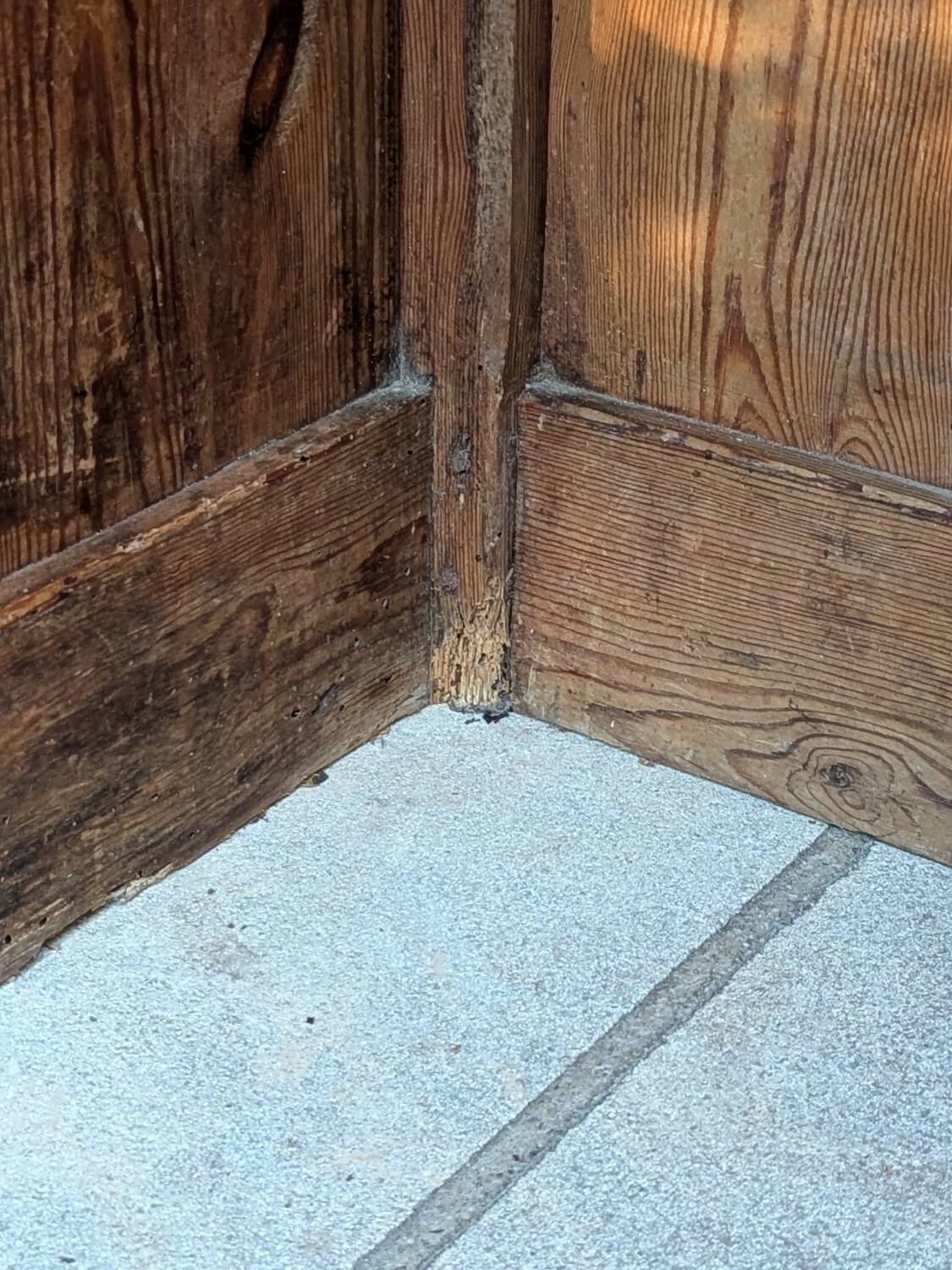 School desk with storage