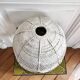 Rattan and wicker flower suspension