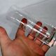 Crystal vase Baccarat roll tube engraved