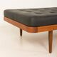 Danish vintage teak daybed in black leather | mid century modern | 1960s