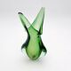 Murano vase Flavio Poli Sommerso Emerald Green Yellow Turquoise 26cm