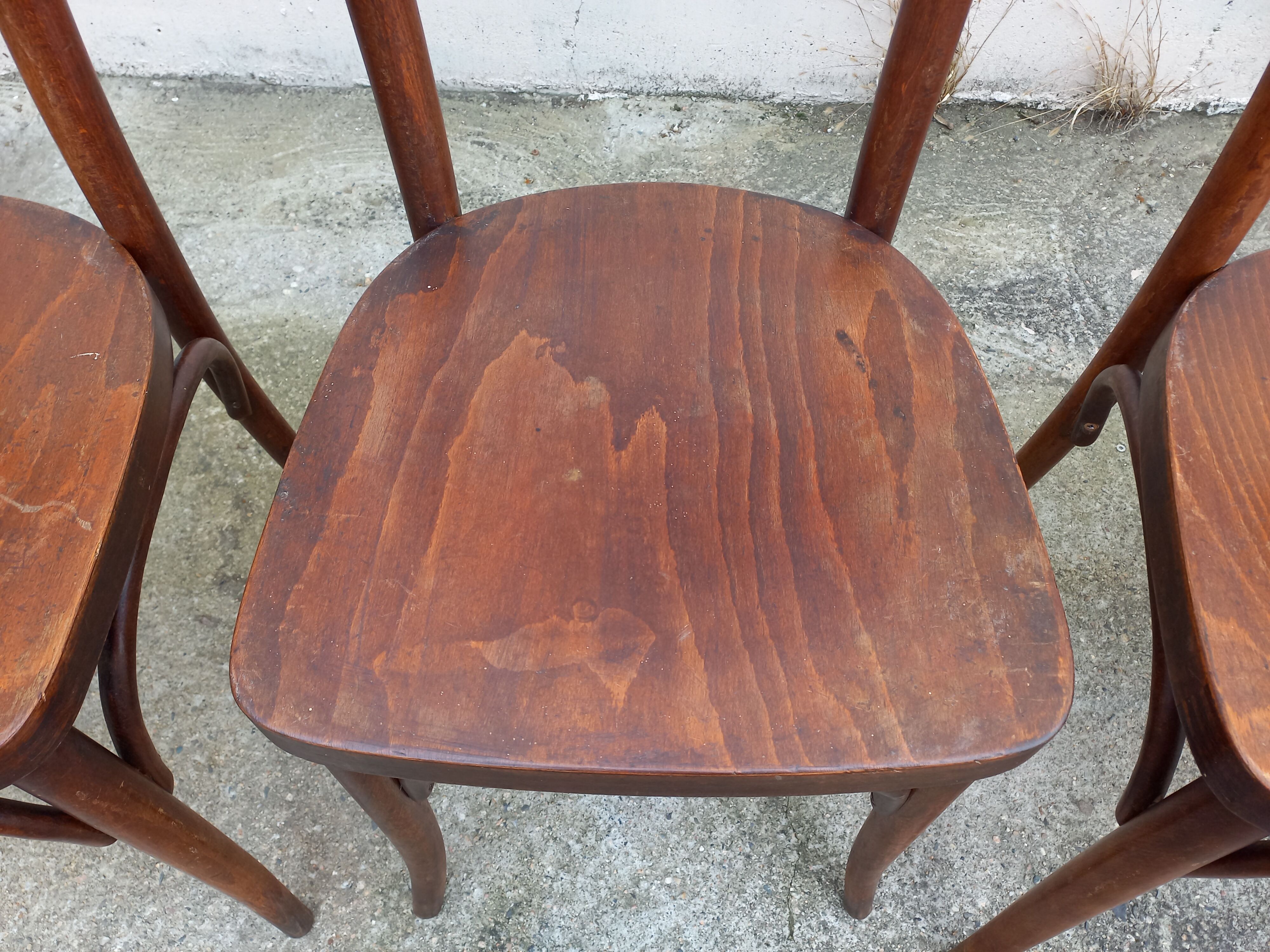 Chaises bistrot Thonet, lot de 6