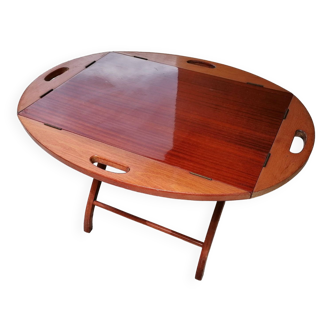 Boat Folding Mahogany Coffee Table