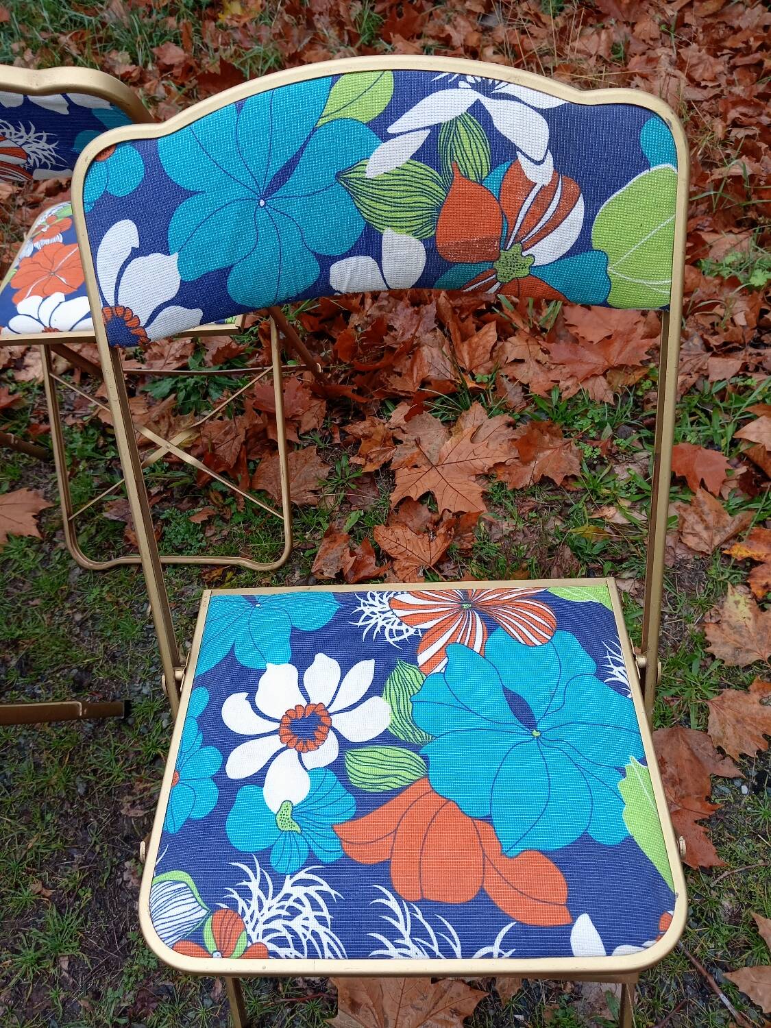 Vintage folding chairs