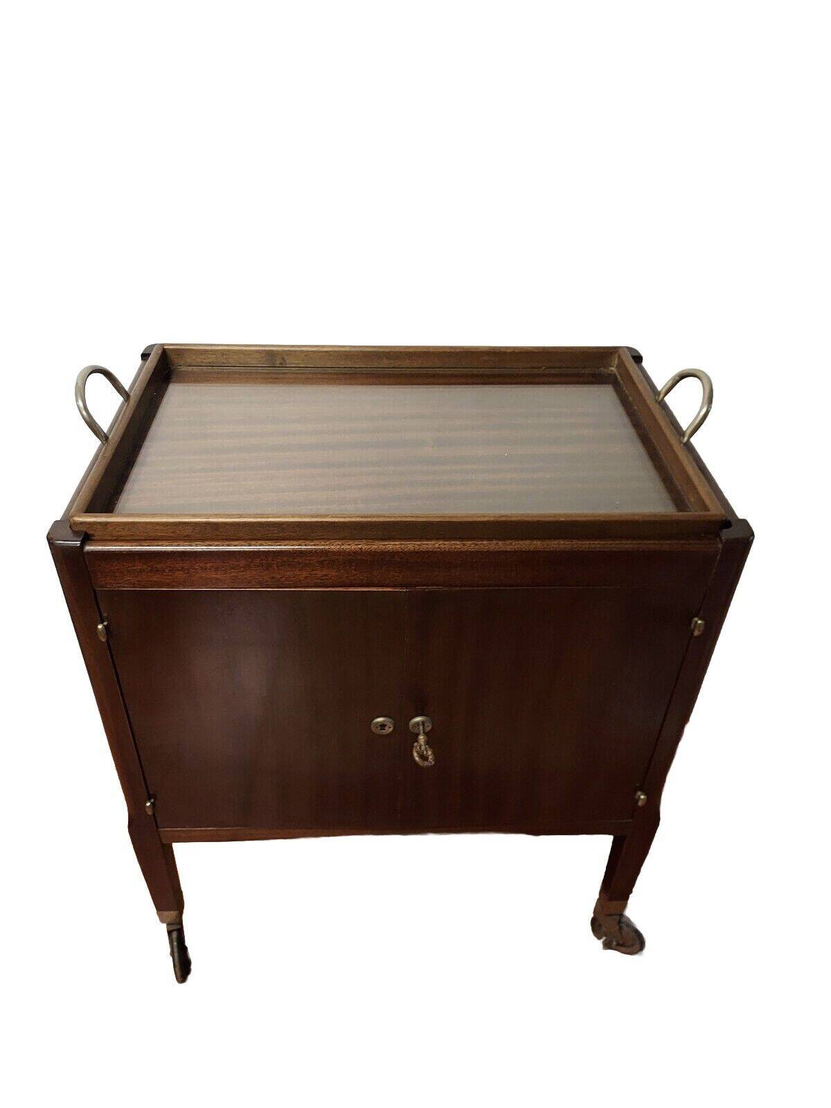 vintage mahogany serving table