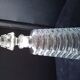 Glass perfume or eau de toilette bottle
