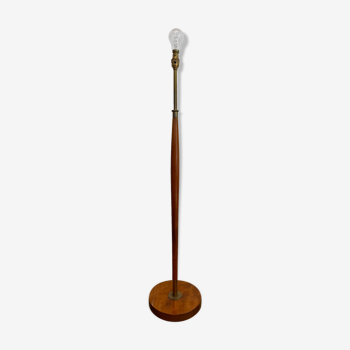 Foot Mahogany floor lamp 70s