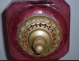 Suspension mount baccarat crystal copper