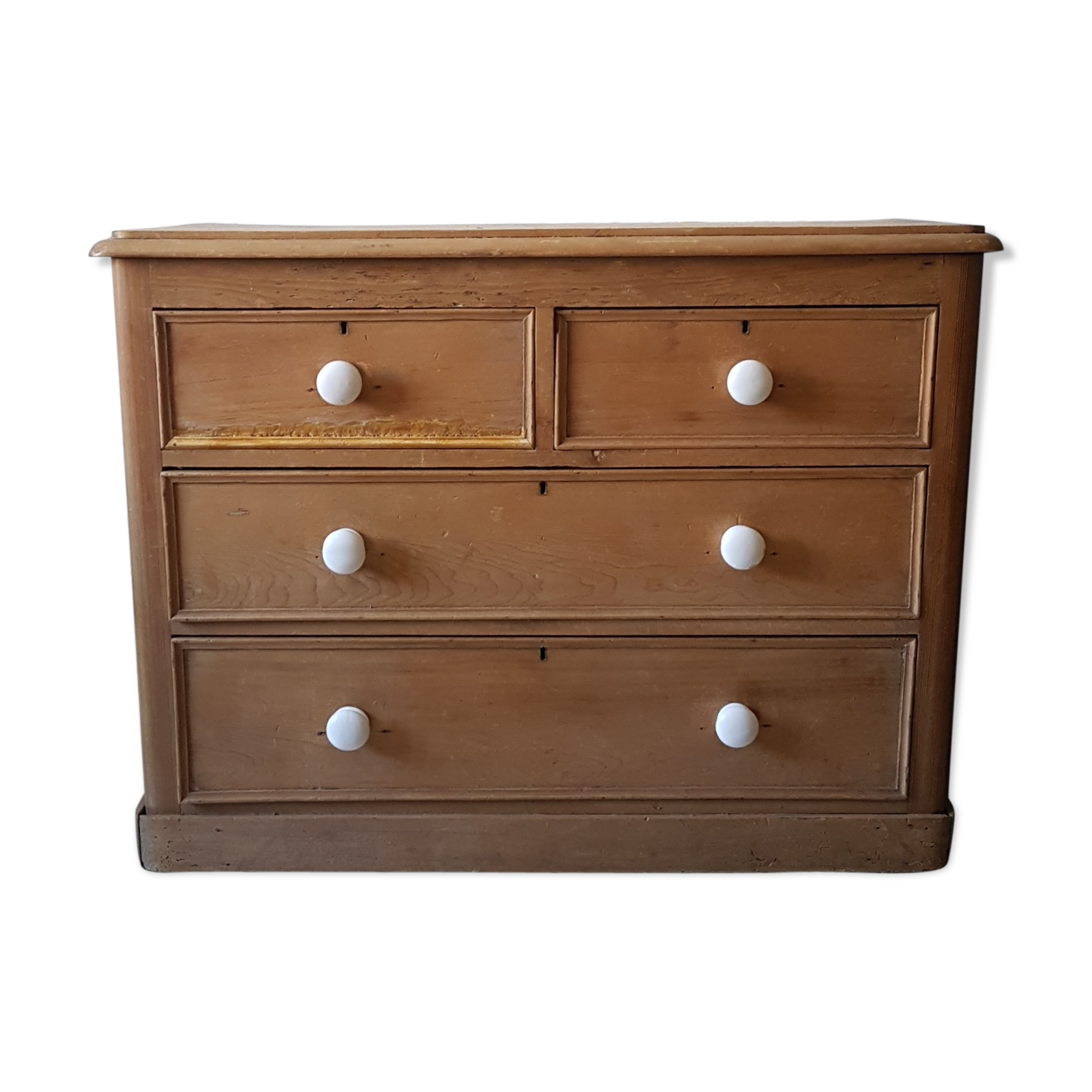 English oak and ceramic handles dresser