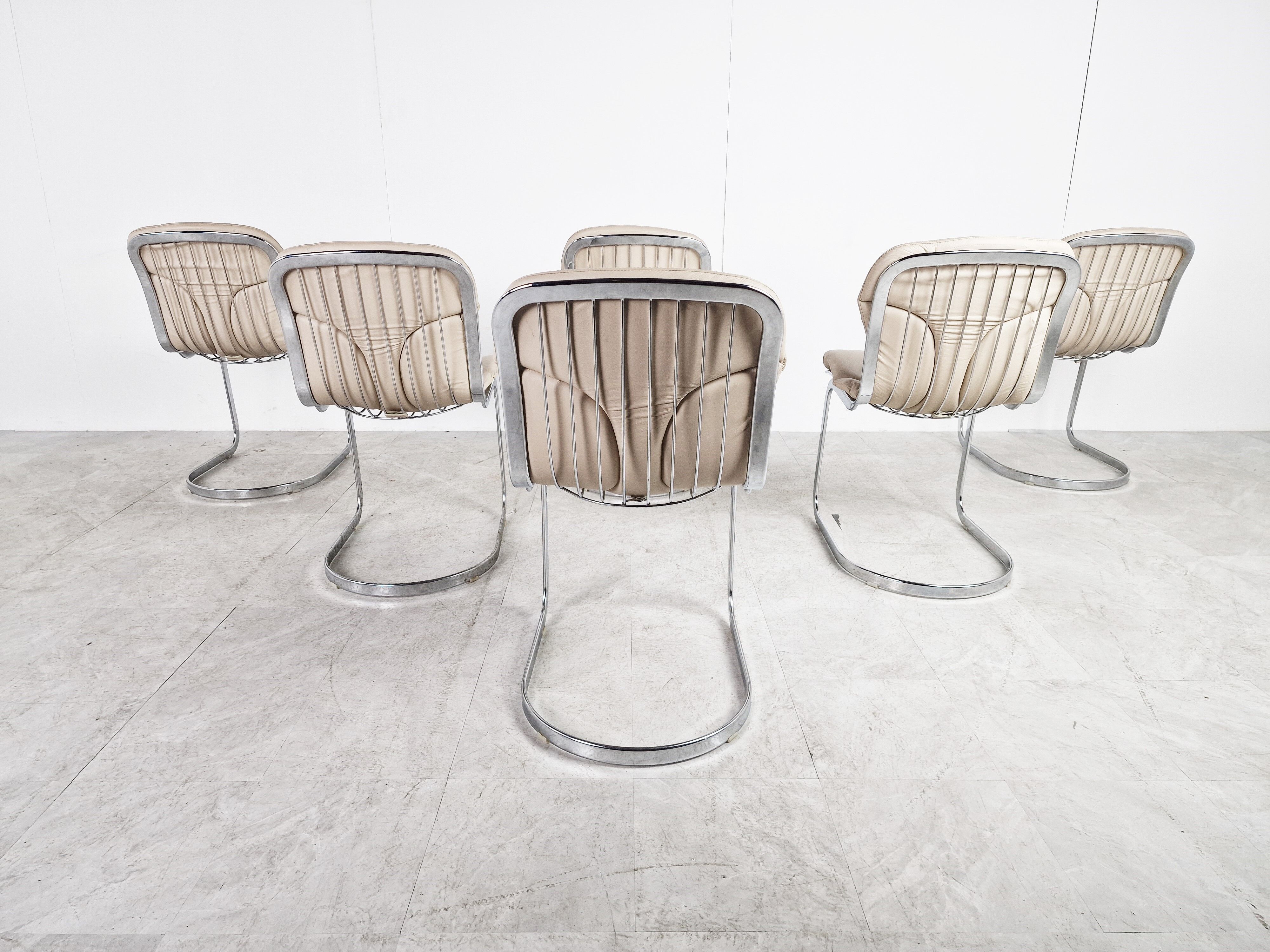 Vintage dining chairs for cidue, 1970