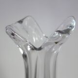 Large Daum crystal soliflore vase H32cm