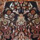 Tapis vintage fait main Tabriz du Moyen-Orient 135cm x 220cm (1950s)