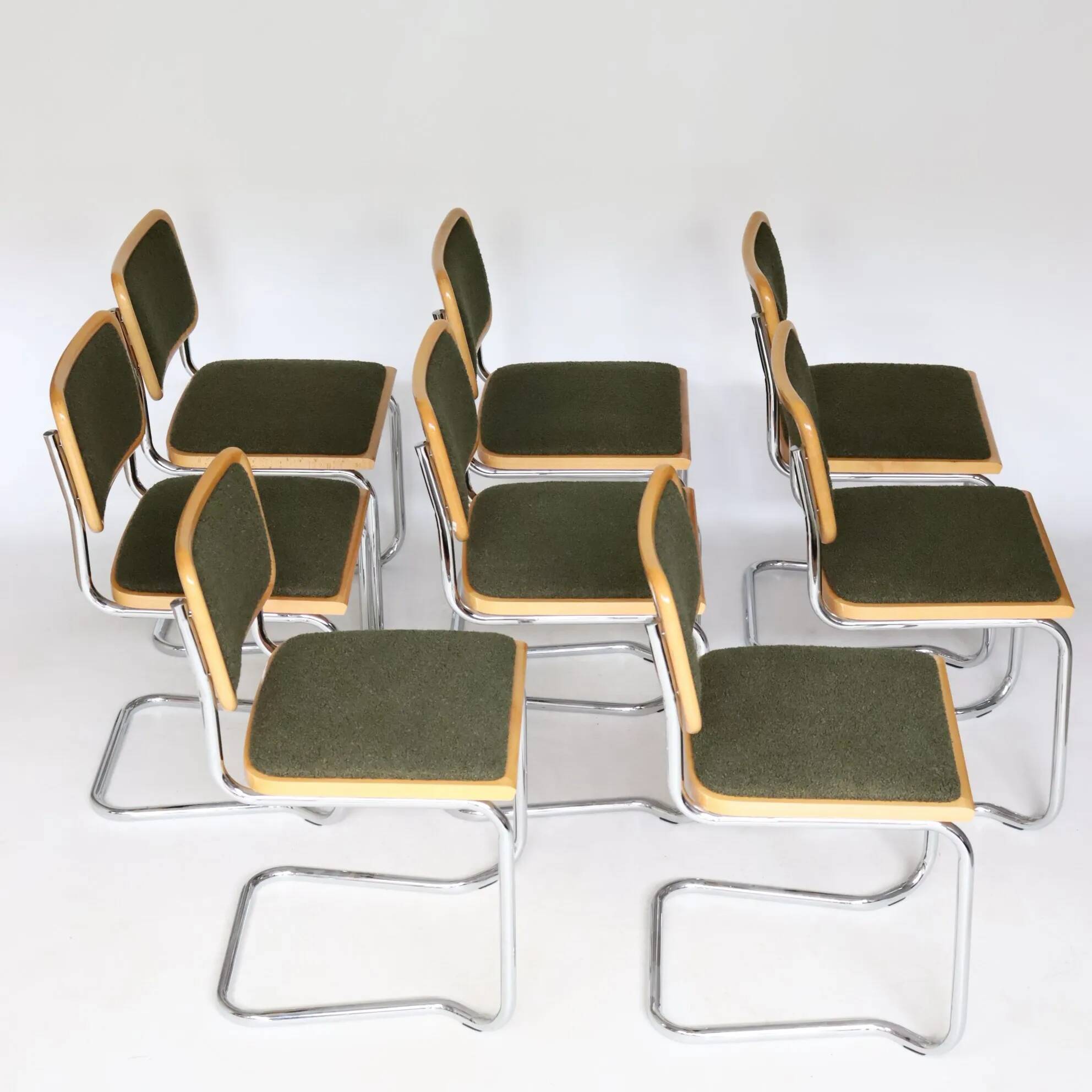 Set of 8 B32 chairs