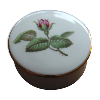 Pilulier fleuri porcelaine de Paris Limoges