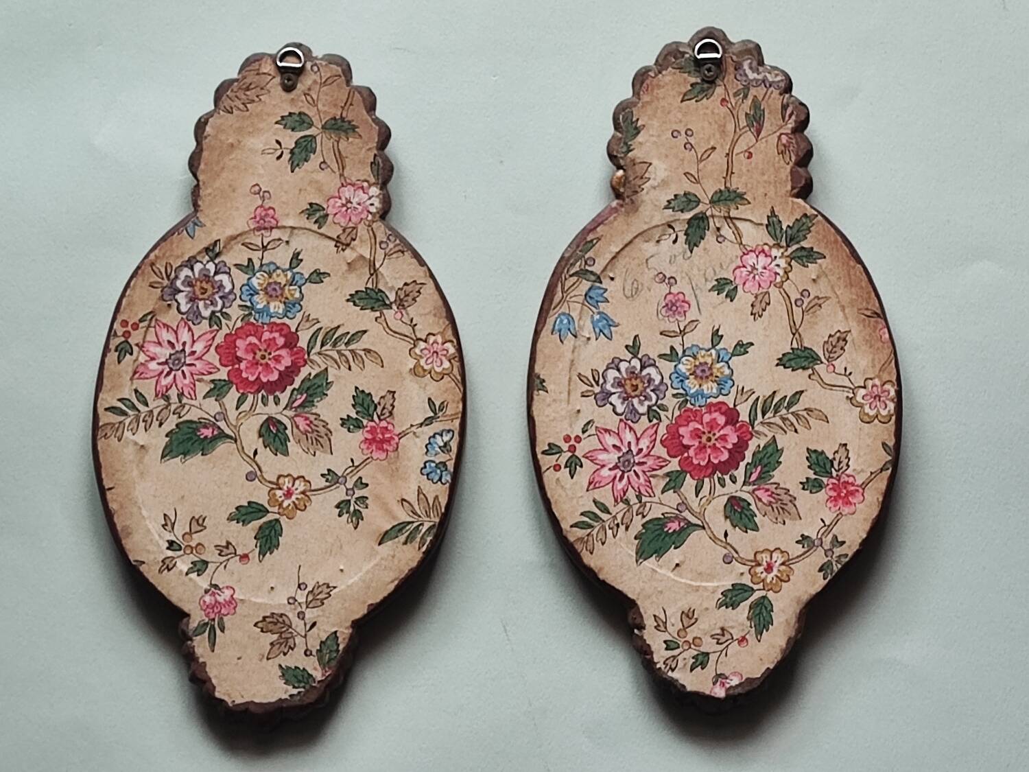 Pair small Italian mirrors