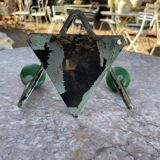 Vintage wooden and metal hook