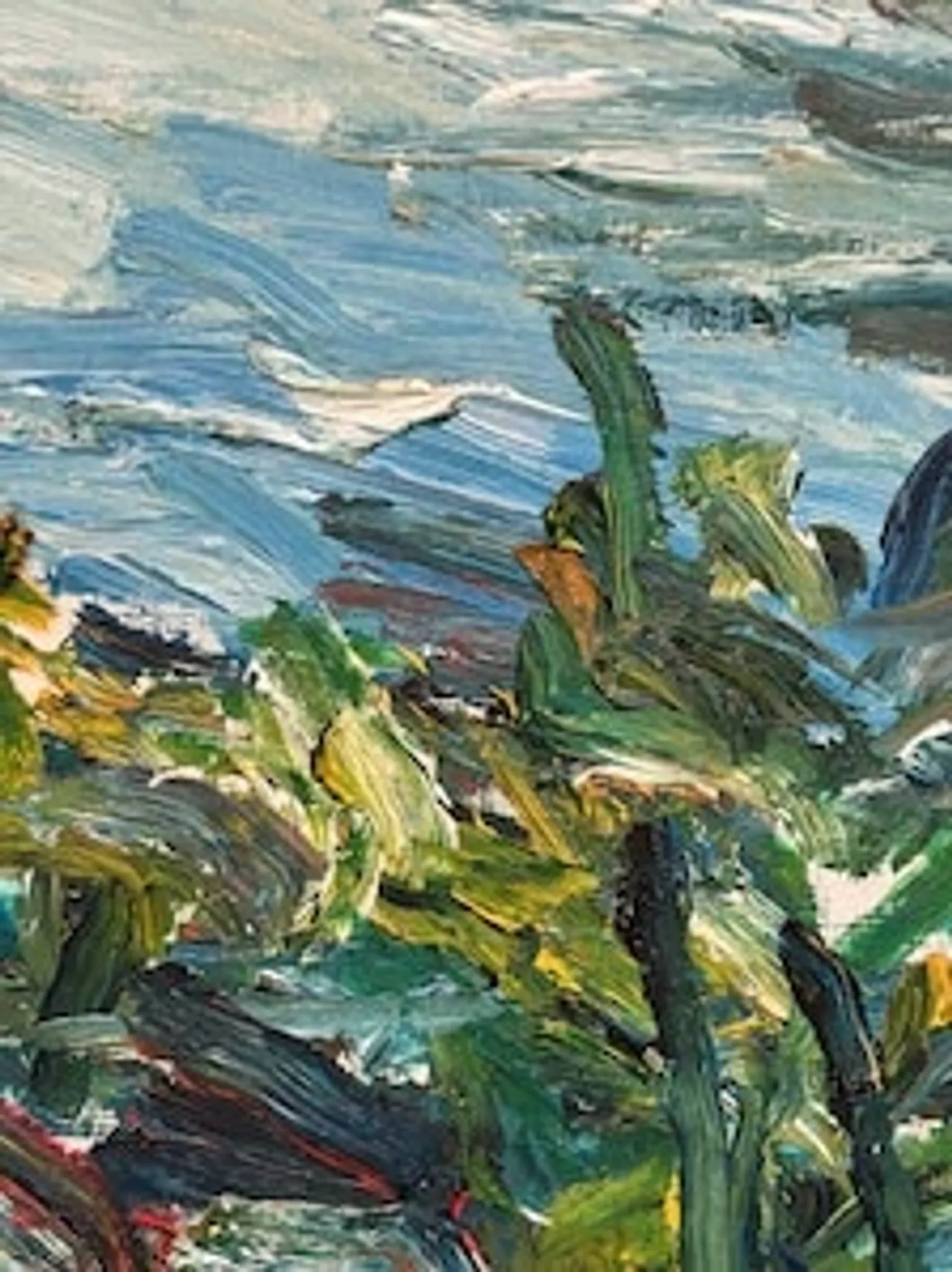 Original Swedish Oil on Canvas – “Lush Landscape” – Signed – Vintage & Framed
