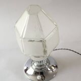 Art Deco lamp with faceted glass