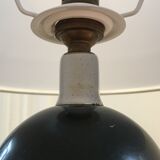 Philippe Barbier, Beautiful lamp to lay in black marble and chrome metal