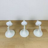 3 Max Bill wall lights for Temde in opaline, 1970s