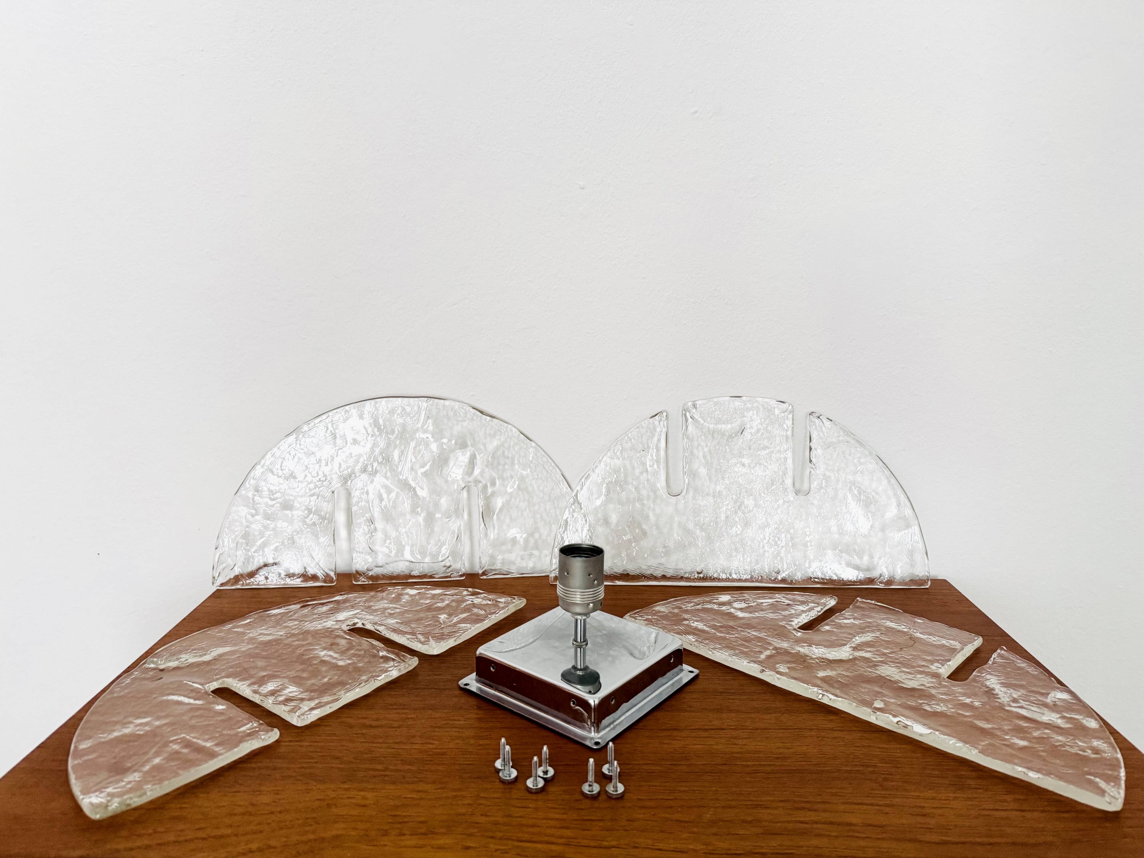 Murano Glass Ceiling Lamp by Carlo Nason for Mazzega