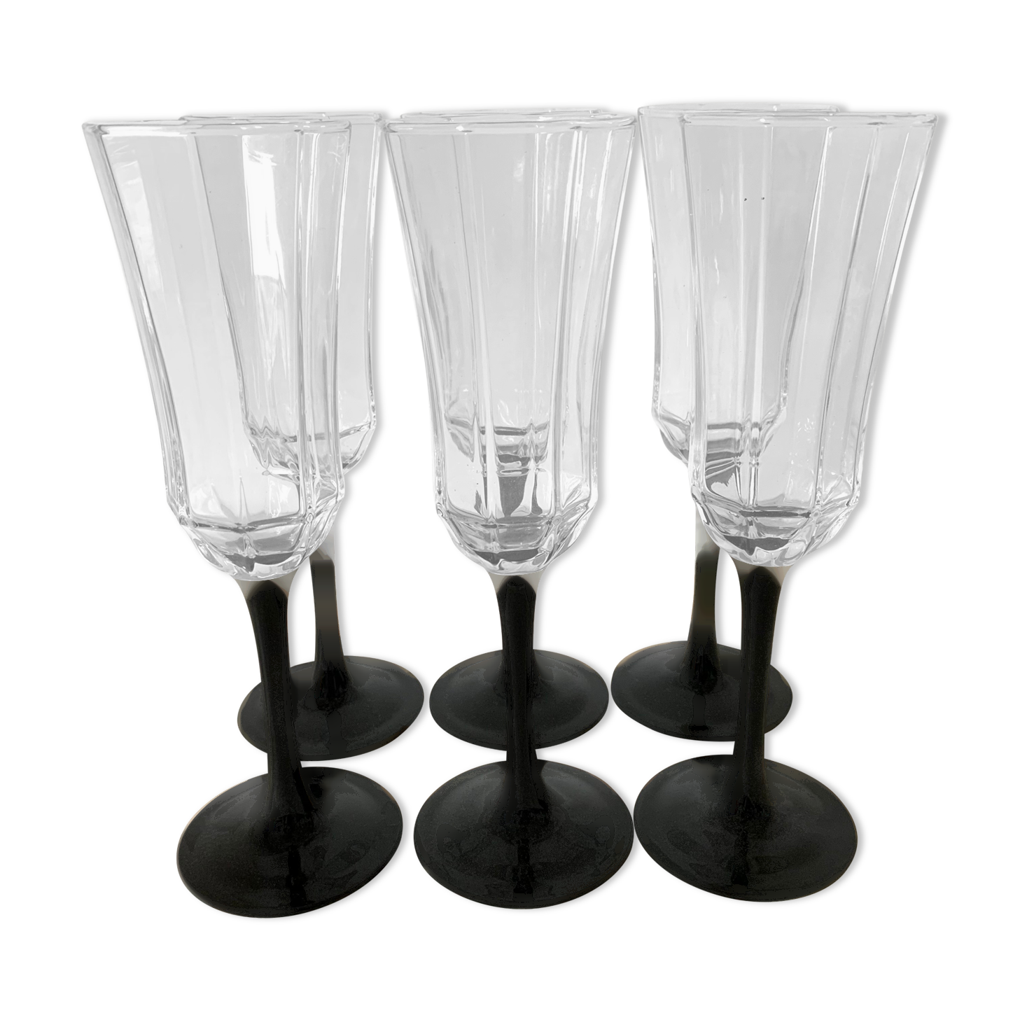 6 champagne flutes arcopal luminarc octime