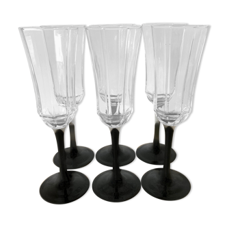 6 champagne flutes arcopal luminarc octime