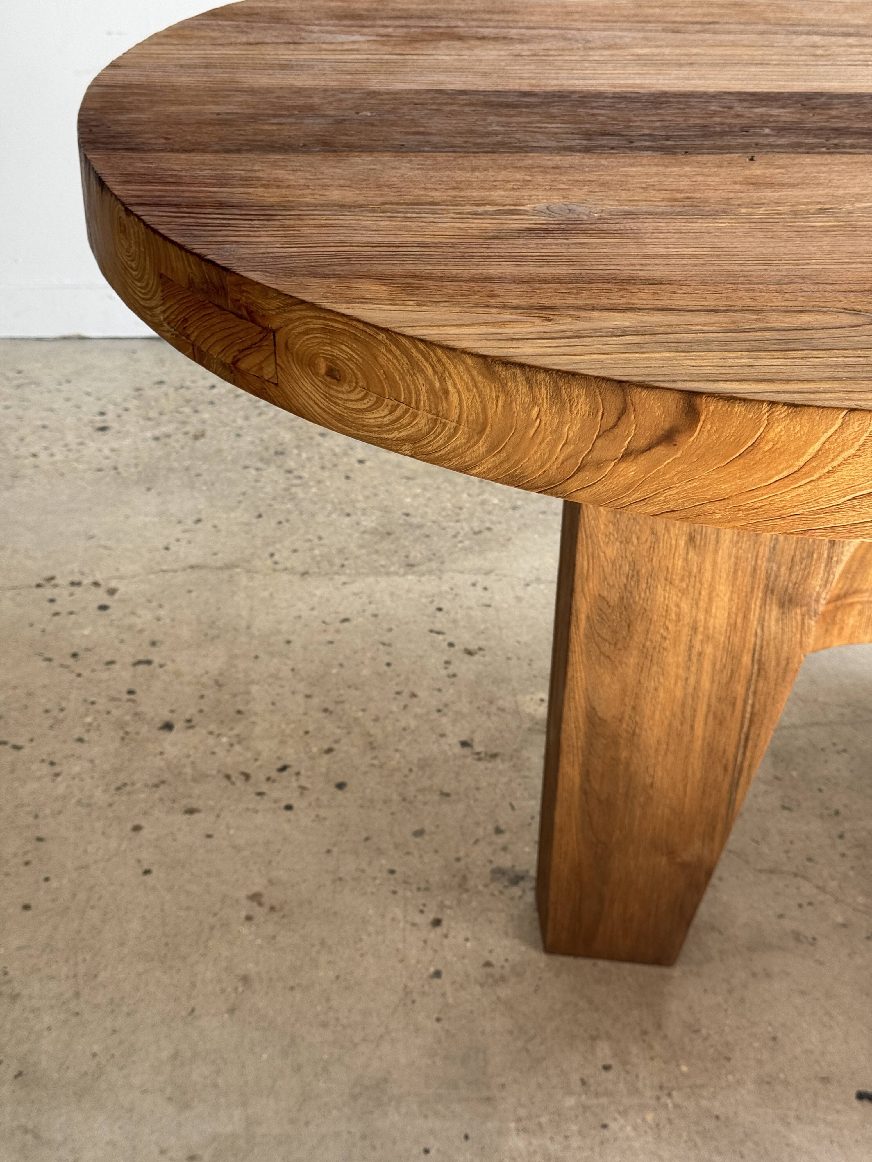 Immense solid teak table 2.10m x 1m
