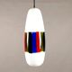 1960s vintage suspension attributed to Massimo Vignelli in glass.