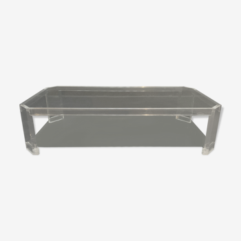 David Lange double-plated coffee table