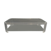 David Lange double-plated coffee table
