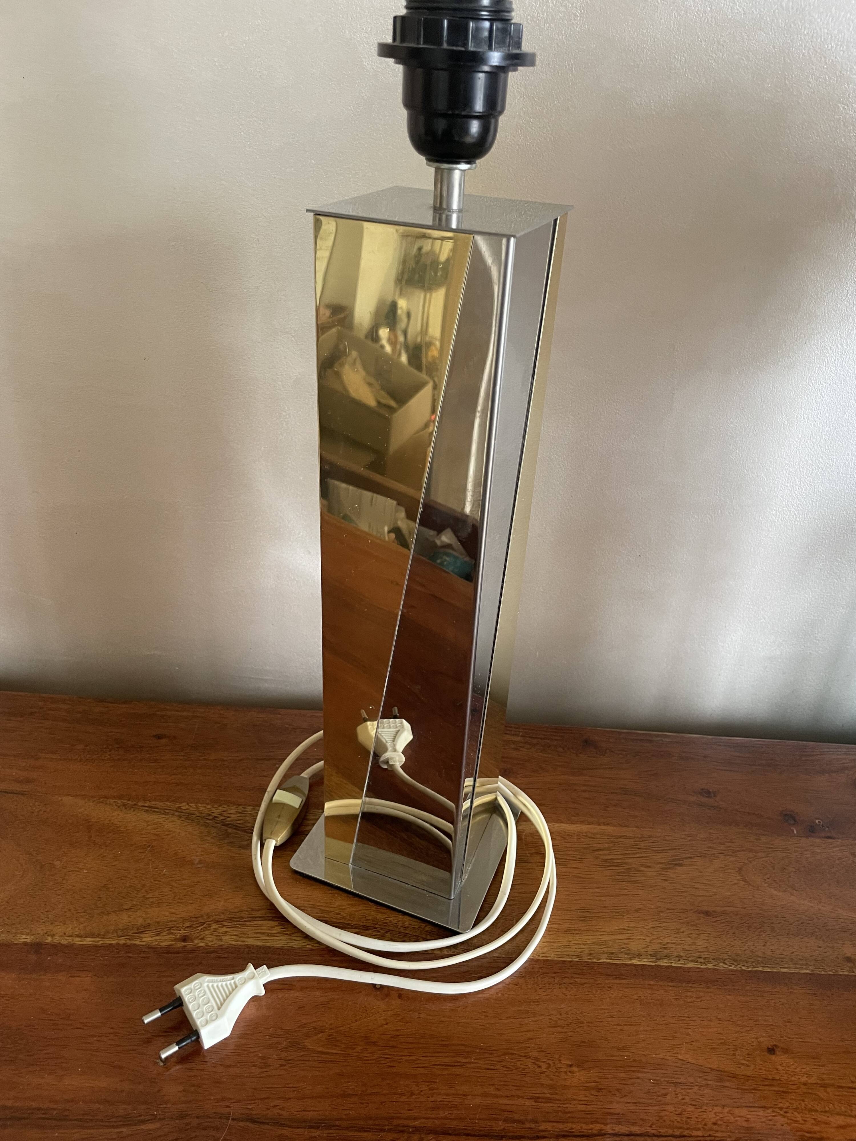 Silver gold designer lamp base