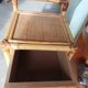 Vintage rattan bedside table