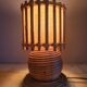 Old vintage Louis Sognot rattan lamp from the 50s and 60s