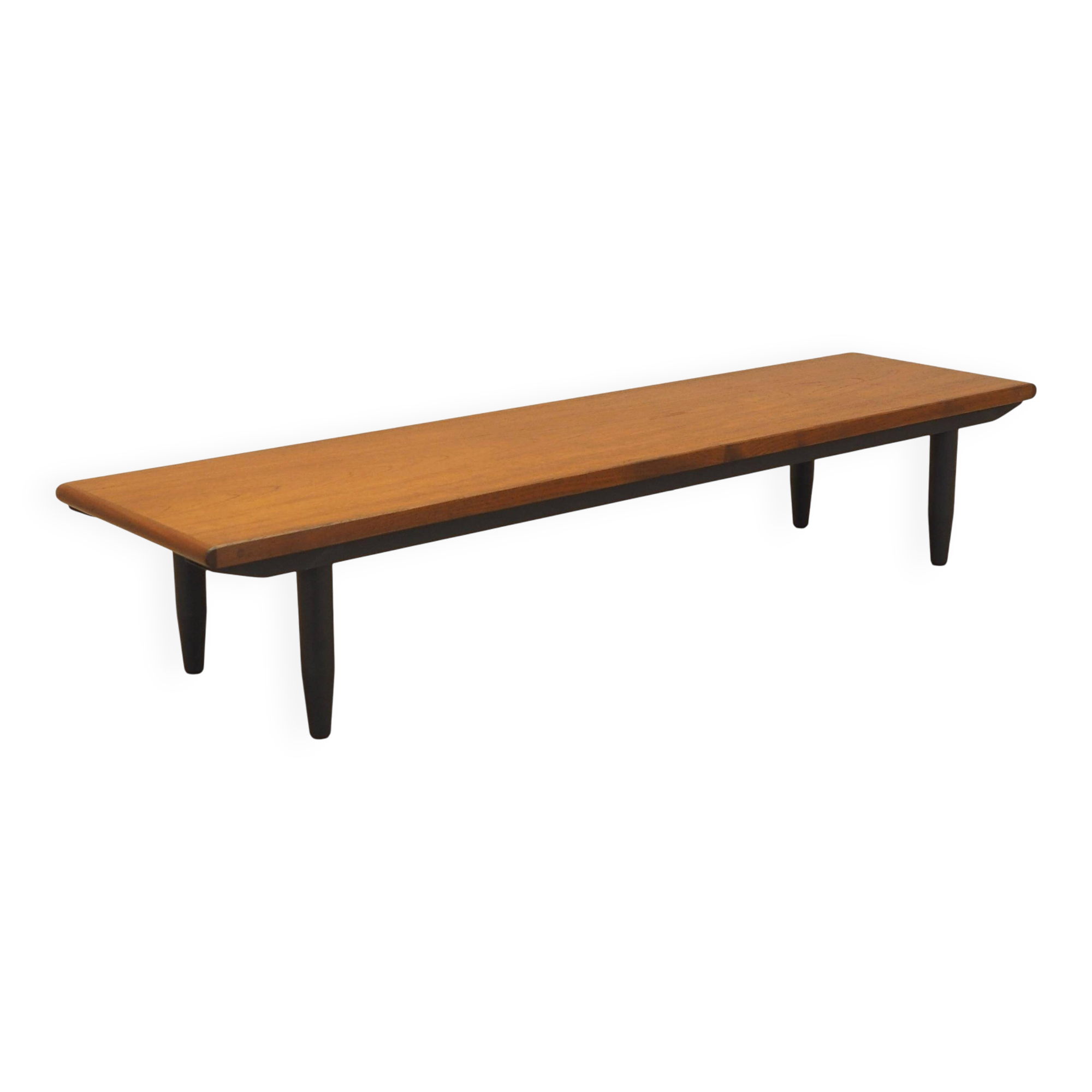Teak sideboard, low Danish console, 1970s