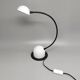 Lampe de table blanche des années 1970 par veneta lumi. fabriquée en italie