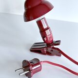 NOS red bakelite accent art deco lamp