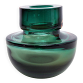 Vase Sommerso en verre de Murano vert 1970