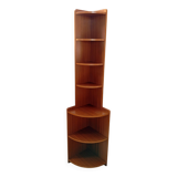 1960s teak corner shelf unit