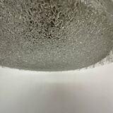 Glass Tubes Chandelier Flush mount from Doria Leuchten, 1960s