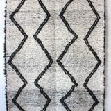 Reversible rug - hand-woven recycled cotton - 170 x 240 cm