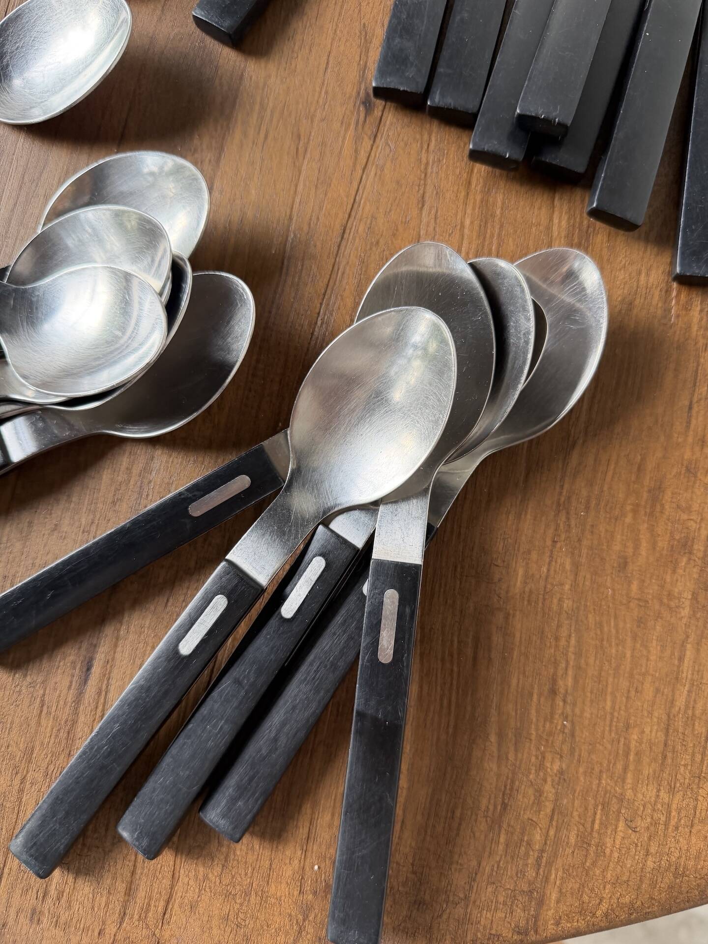 Lot of vintage Ikea cutlery by Olle Gyllang.