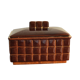 Art Deco earthenware cookie box