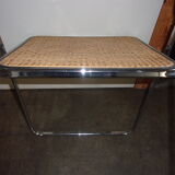 Chrome cane folding chairs 1970