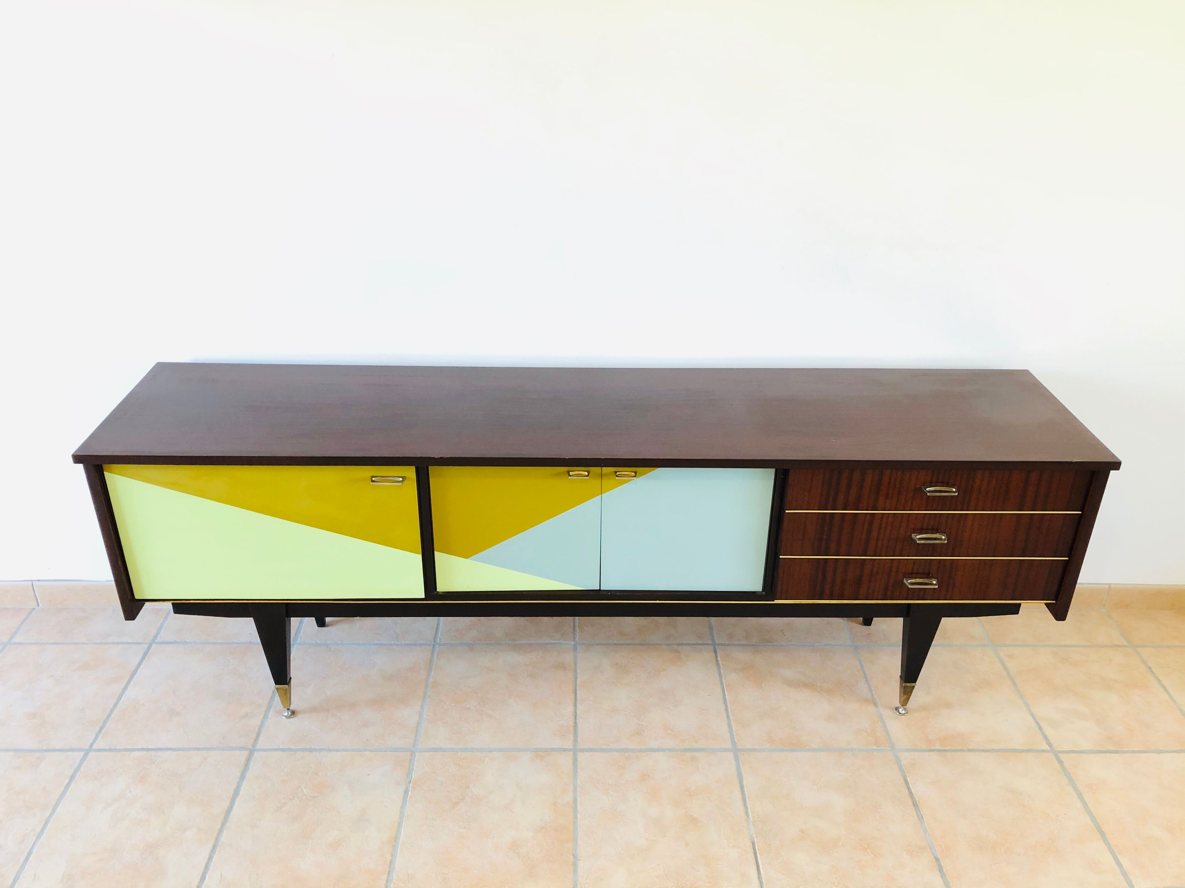 Vintage graphic sideboard 1965