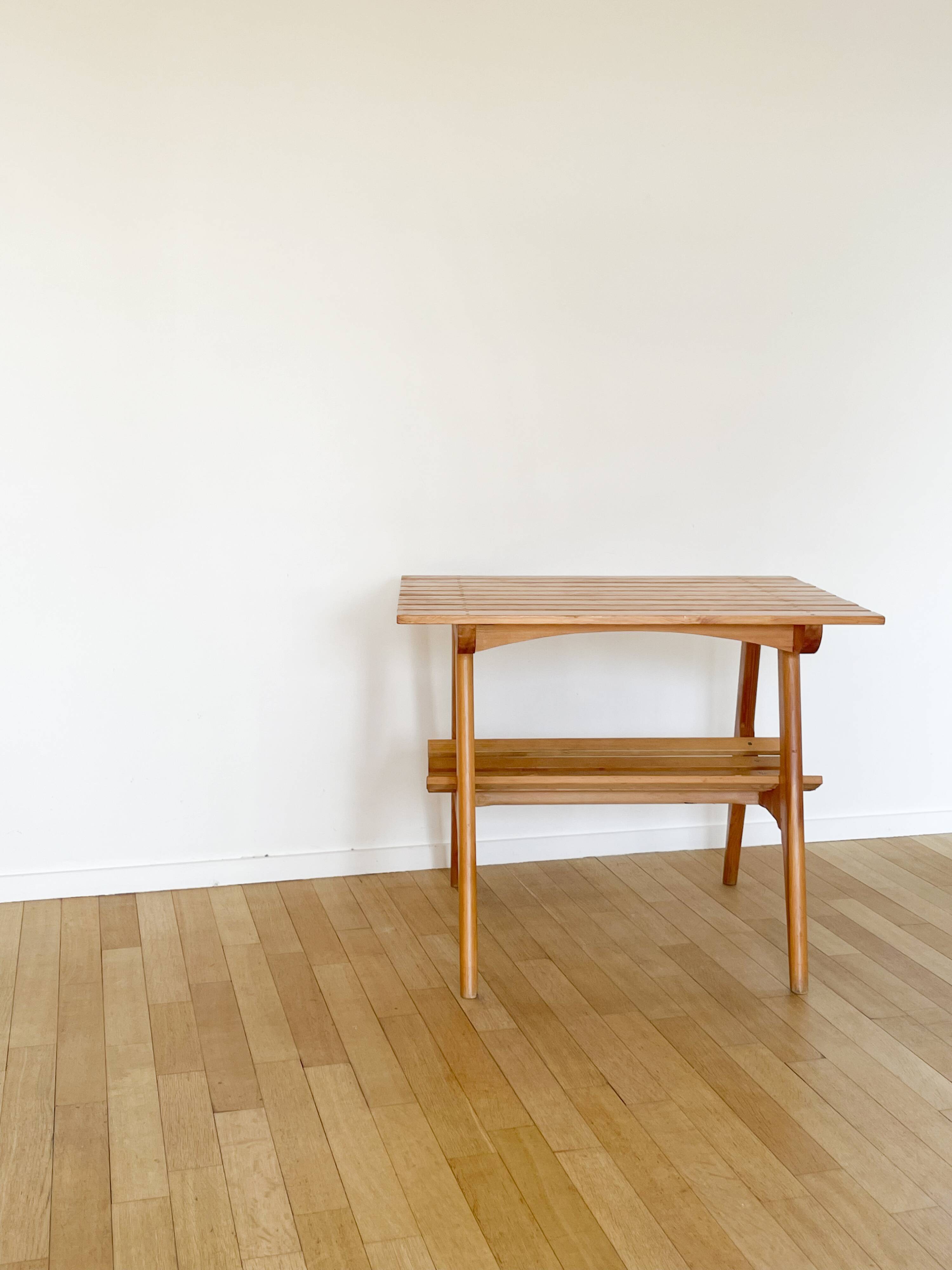 Scandinavian style wooden table