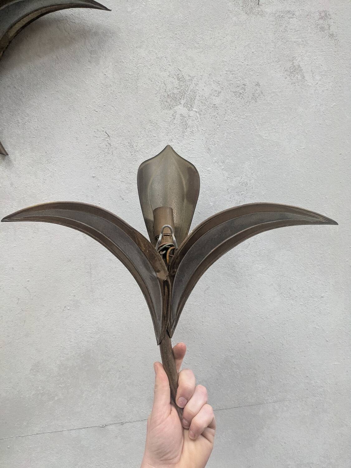 Pair of Henri Fernandez wall lights