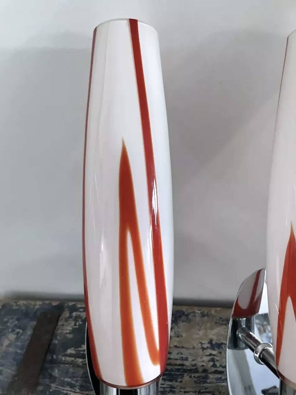 Vintage chrome wall lights